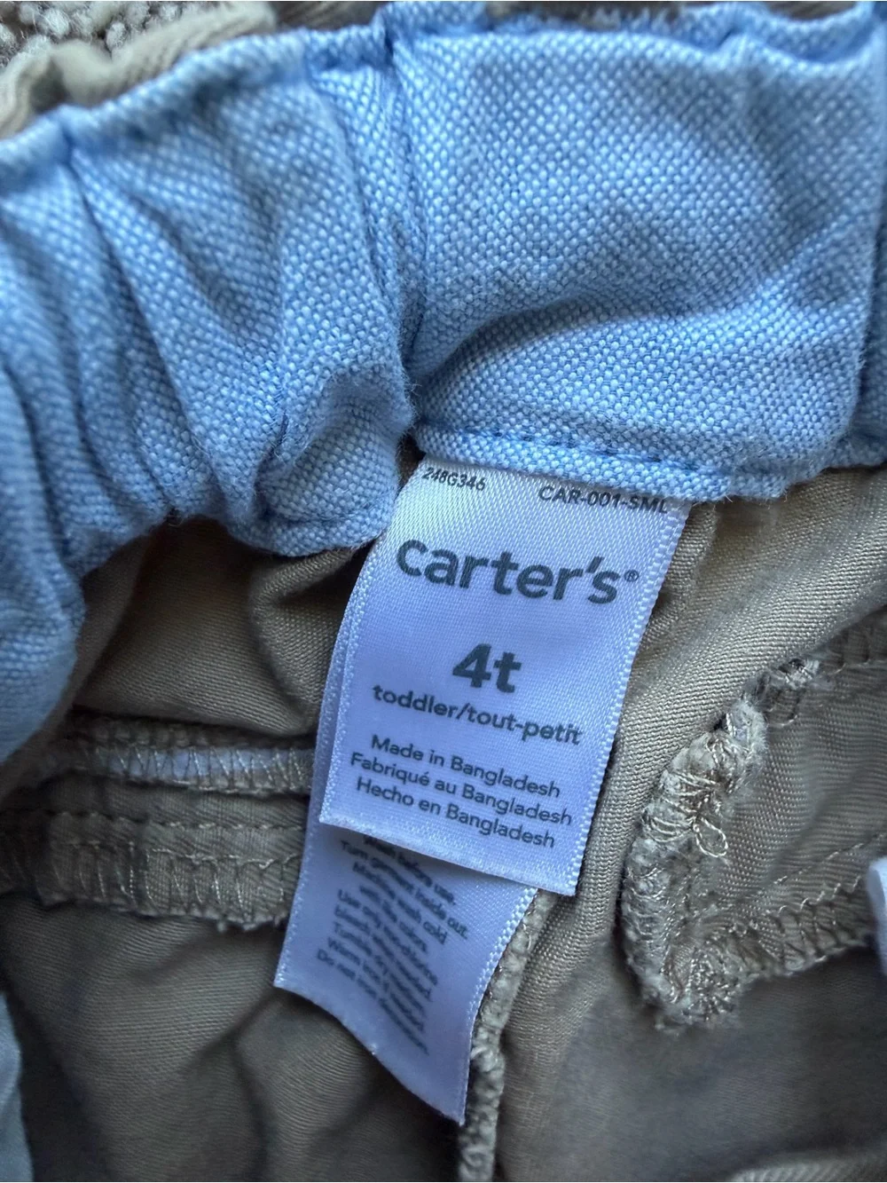 Carter's Toddler Tan Khaki Pants